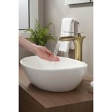 İSAOĞLU YAPI Mat Antik Gold Çanak Bataryası, Şelale Akışlı, Yüksek Model, 30-35 cm