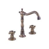 İsaoğlu Yapı Mat Gold Ankastre Batarya Üç Girişli Vintage Ankastre Musluk Antik Gold Pirinç Lavabo Bataryası Altın