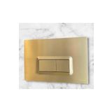 İSAOĞLU YAPI Mat Gold Gömme Rezervuar Mat Gold Taharet Musluğu ve Buton Komple Set Mat Altın Dore Panel