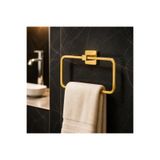 İSAOĞLU YAPI Parlak Gold Banyo Havluluk Eskitme Gold Pirinç Paslanmaz Çelik Havluluk