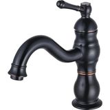 İsaoğlu Yapı Siyah Klasik Lavabo Bataryası Vintage Armatür Banyo Musluğu