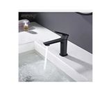 İSAOĞLU YAPI Siyah Lavabo Bataryası Mat Siyah Lavabo Bataryası Modern Tasarım Banyo Musluğu