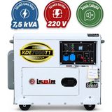 İşbir KDE7000T1 Dizel Jeneratör 7 Kva Maksimum 6,2 Kva Sürekli Güç 220V Sessiz Kabinli 12V Marşlı