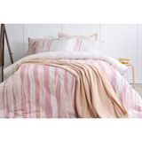 İşbir Yatak Aurora (60 Tel) Pamuk King Size Nevresim Takımı - 240 x 220 cm - Pembe - Gri