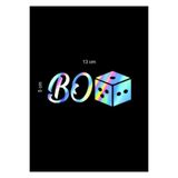 İŞCAN MOTOR Bozar JDM Hologram Sticker Araba-Motor-Laptop Sticker 13x5cm
