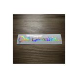 İŞCAN MOTOR Çok Güzelsin Güneşlik Ayna Yazısı Oto Sticker Etiket Hologram 7.5x2cm