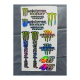 İŞCAN MOTOR MONSTER HOLOGRAM KARIŞIK STİCKER 14x25cm