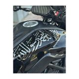İŞCAN MOTOR Motosiklet Deposu İçin Krom Renk Kelime-i Tevhid Sticker Etiket 30cm