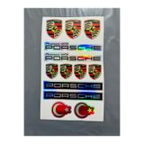 İŞCAN MOTOR Porsche Sticker Hologram Motor Bisiklet Sticker, Çıkartma Seti Hologram 13x22cm