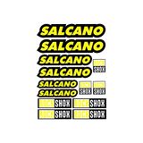 İŞCAN MOTOR SALCANO YAZI SETİ STİCKER A4 SARI BİSİKLET YAZISI