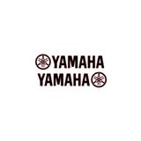 İŞCAN MOTOR Yamaha Yazi Sticker Logolu 2 Adet 21x5cm Siyah
