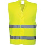 Işçi Ikaz Yeleği Reflektörlü - Fosforlu Sarı - XL