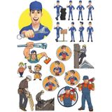 İşçi Sticker Set-1 15 Parça Telefon, Tablet, Defter, Laptop Sticker