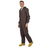 İşçi Tulumu Balıkçı Çiftçi Bahçıvan Kuaför Laboratuvar Sıvı İtici Terletmez Kumaş Unisex, Gri, M
