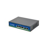 Isee ISS-3006P 4 Port 10-100 Mbps PoE+ 2 Port 10-100 Mbps Uplink 60 W PoE Switch