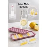 iselahome 11 Hazneli Yapışmaz Bas Parmak Buzluk/Pratik Çubuk Buz Kalıbı Buzluk/ Kokteyl Sunum Buz Kalıbı Tekli