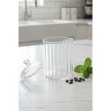 iselahome Averna Cam Saklama Kabı – Çay Kahve Bakliyat Kavanozu 500 ml - Şeffaf - 1 Adet