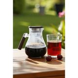 iselahome Merida Akasya Kapaklı Filtreli Isıya Dayanıklı Cam Sürahi 1,8 Lt. - Şeffaf