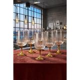 iselahome Serelna 6'lı Gold Metal Ayaklı Cam Kahve Yanı Bardak Seti/kahve Yanı Su Bardağı-Kadeh 135 ml - Altın