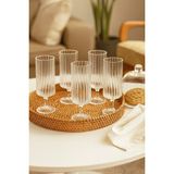 iselahome Serelva 6’lı Kahve Yanı Cam Bardak Kadeh 110 ml - 6 Adet