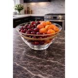 iselahome Velora Altın Yaldızlı Büyük Cam Meyvelik 29 cm