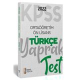 Isem 2022 Kpss Ortaöğretim Ön Lisans Genel Yetenek Türkçe Yaprak Test