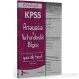 İsem Evveliyat KPSS Anayasa Vatandaşlık Bilgisi Çek Kopar Yaprak Test 2015 - Yasemin Özkanlı
