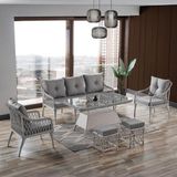 İserdi Garden Iserdi Garden Vera Rattan Bahçe Balkon Koltuk Takımı - Beyaz