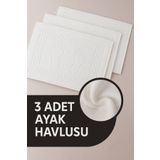 Isessia 3 Adet %100 Pamuk En Iyi Emici Ayak Havlusu | Konforlu | 50x70cm