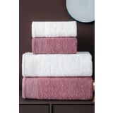 Isessia 4'lü Hamam Takımı Banyo Havlu Seti | 2 Adet 50x90 + 2 Adet 70x140 %100 Pamuk Yumuşak Havlu