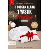 Isessia Riva Tek Kişilik Yorgan | 1 Yorgan + 1 Yastık Hediyeli | Ultra Yumuşak 4 Mevsim Konforlu Uyku Seti