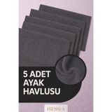 Isessia Serra 5 Adet %100 Pamuk En Iyi Emici Ayak Havlusu | Konforlu | 50x70cm