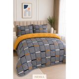 Isessia Vivelle Çift Kişilik Çift Taraflı Wellsoft Uyku Seti | 2 Yastık Kılıflı | Yorgan | 195x215 cm