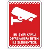 İsg Tabelam 25x35cm/dekota/Bu Iş Yeri Kapalı Devre Kamera Sistemi Ile Izlenmektedir/v4-1