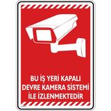 İsg Tabelam 25x35cm/dekota/Bu Iş Yeri Kapalı Devre Kamera Sistemi Ile Izlenmektedir/v5-1