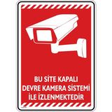 İsg Tabelam 25x35cm/dekota/Bu Site Kapalı Devre Kamera Sistemi Ile Izlenmektedir/v1-1