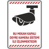 İsg Tabelam 25x35cm/Etiket/Bu Mekan Kapalı Devre Kamera Sistemi İle İzlenmektedir