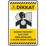 İsg Tabelam 25X35CM/ETIKET/KARBON Monoksit Uyarısı - 25 x 35 cm