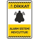 İsg Tabelam 25X35CM/FOSFORLU Kompozit/alarm Sistemi Mevcuttur - 25x35 cm