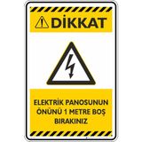 İsg Tabelam 25X35CM/FOSFORLU Kompozit/elektrik Panosunun Önünü 1 Mt. Boş Bırakınız - 25 x 35 cm - Fosforlu Kompozit Levha