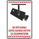 İsg Tabelam 25x35cm/Kompozit/Bu Site Kapalı Devre Kamera Sistemi Ile Izlenmektedir 22
