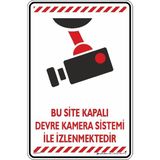 İsg Tabelam 25x35cm/kompozit/Bu Site Kapalı Devre Kamera Sistemi Ile Izlenmektedir