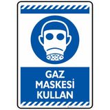 İsg Tabelam 25X35cm/Kompozit/Gaz Maskesi Kullan