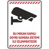 İsg Tabelam 35x50cm/dekota/Bu Mekan Kapalı Devre Kamera Sistemi Ile Izlenmektedir/v4