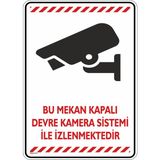 İsg Tabelam 35x50cm/Etiket/Bu Mekan Kapalı Devre Kamera Sistemi Ile Izlenmektedir/v3