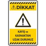 İsg Tabelam 35X50CM/KOMPOZIT/KAYIŞ ve Kasnaktan Uzak Durunuz - 35 x 50 cm - Kompozit Levha