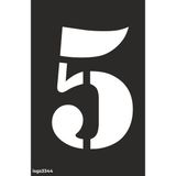 İsg Tabelam 5 Rakamı Boyama Şablonu Set 2/9x15cm/kompozit