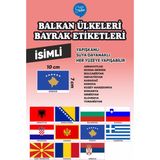 İsg Tabelam Balkan Ülkeleri Bayrak Etiketi