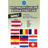 İsg Tabelam Bati Avrupa Ülkeleri Bayrak Etiketi