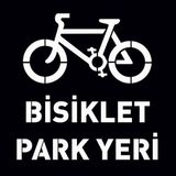İsg Tabelam Bisiklet Park Yeri Boyama Şablonu/40x40cm/kompozit